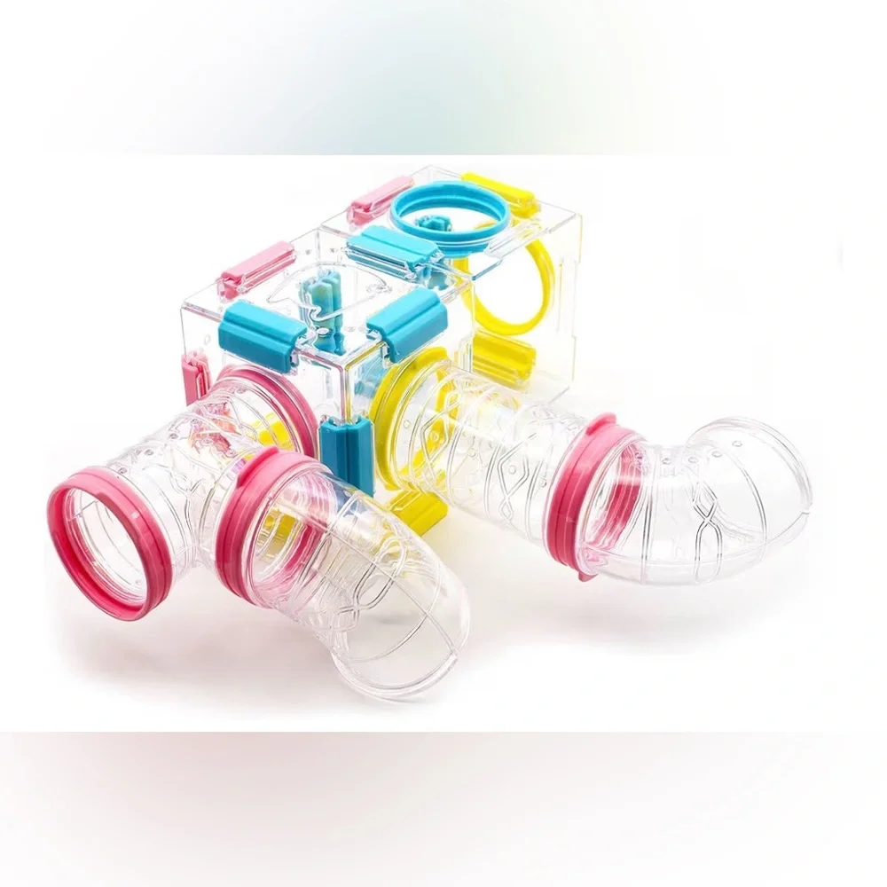 Clear Modular Play Tunnel for Small Animals- DIY cage accessories